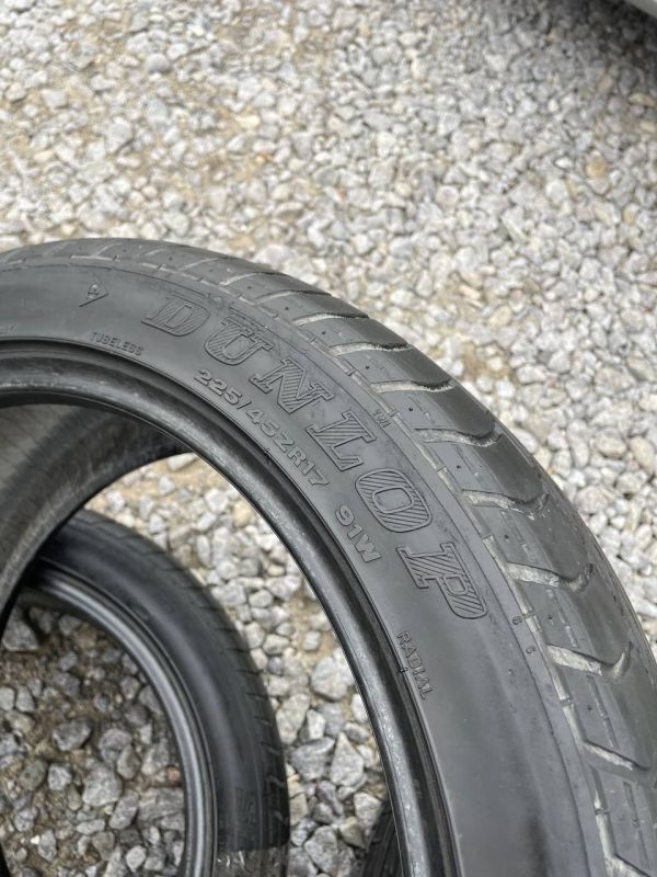 Шини Пара Dunlop 225/45 r17 run flat Літо гума