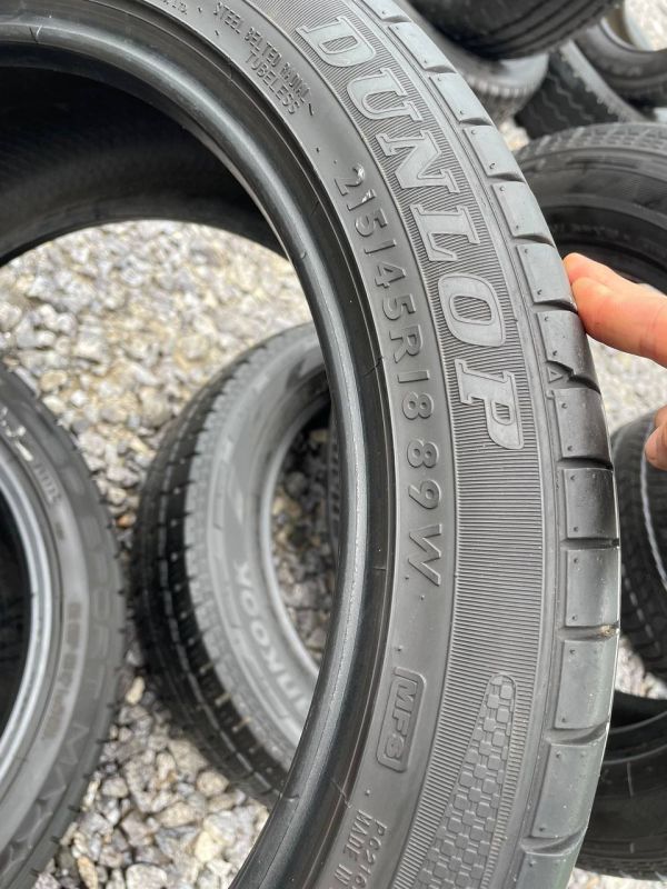 Пара Dunlop 215/45 r18 mfs літо гума