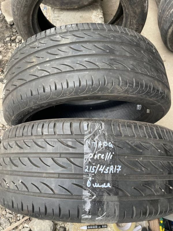 Шини пара Pirelli 215/45 r17 літо Гума