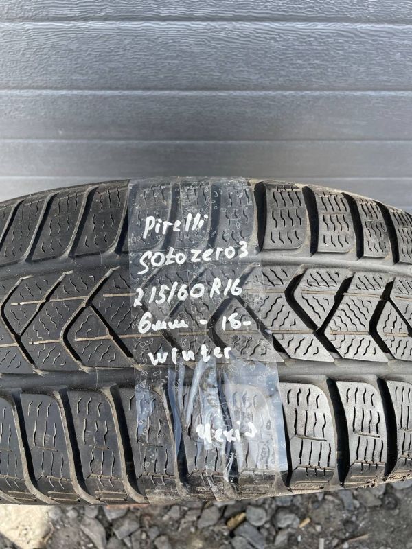 Шина розпаровка 215/60 r16 Pirelli sotozero 3
