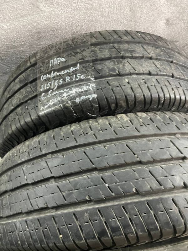 Шини пара Continental 215/65 r15c літо резина