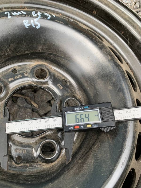 Диски сталеві пара R15 vw audi 6j15xh2 et 31 kba 43737 Розболтовка 5х112