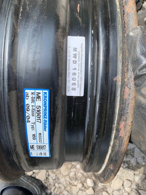 Диски сталеві комплект розболтовка 5х112 R16 Mercedes a klasse et 46